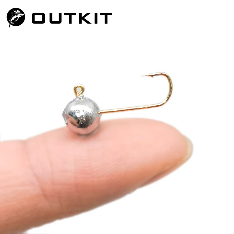 OUTKIT 10pcs Mini Jig Head Hoo - Fishing Hook Barbless ulasan dan harga