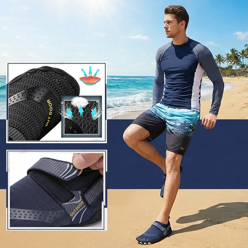 Men Water Shoes Quick Dry Non- - Fishing Hook Size ulasan dan harga
