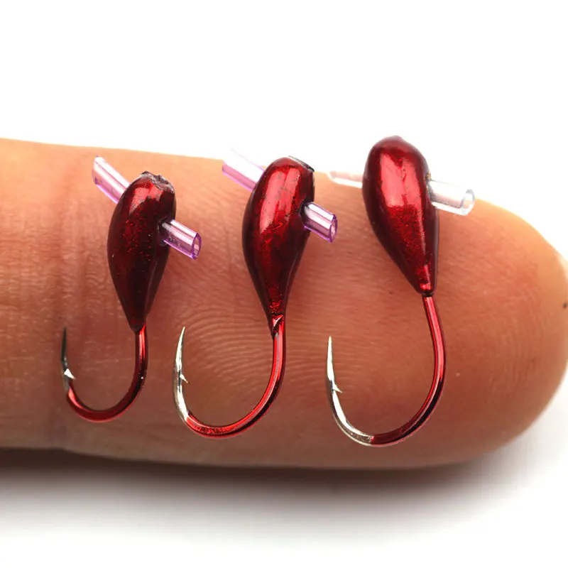 10/20PCS Winter Ice Fishing Ho - Fishing Hook Barbless ulasan dan harga