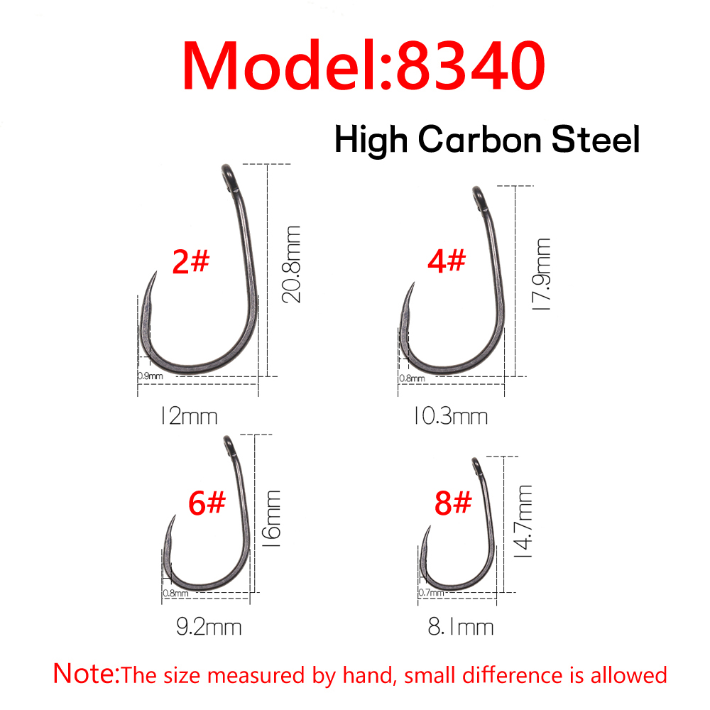 50PCS Matt Black Carp Fishing  - Fishing Hook Assortment ulasan dan harga