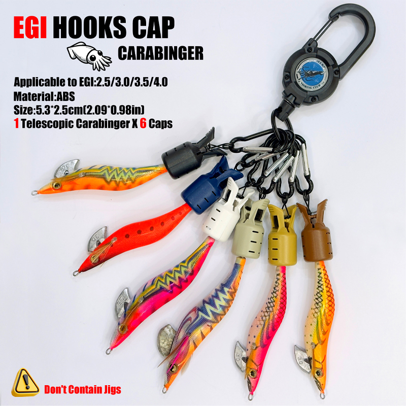 Squid Jig Hook Caps and Carabi - Fishing Hook Jig ulasan dan harga