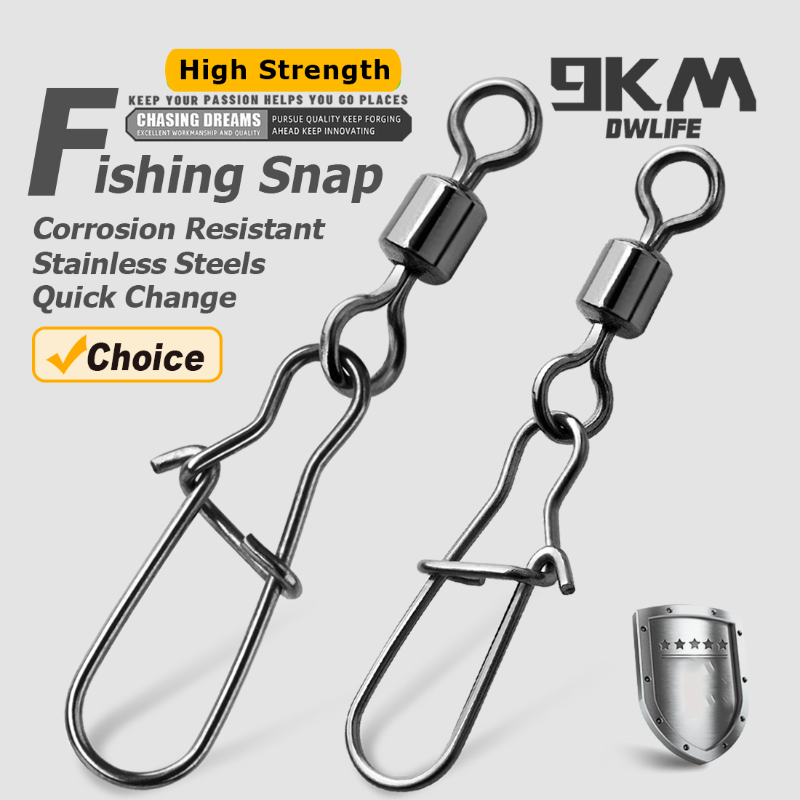 Duo-Lock Snap Swivels 50~200Pc - Fishing Hook Circle ulasan dan harga