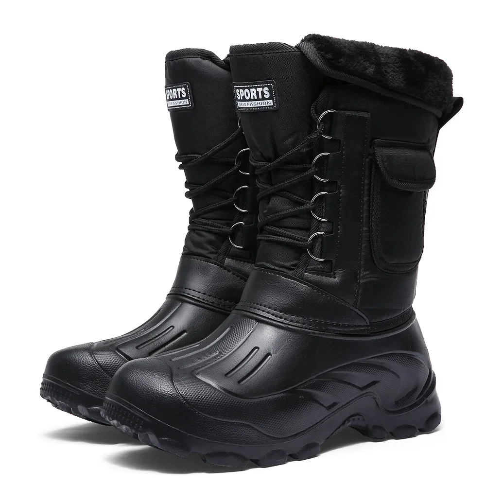 Men Winter Snow Boots Outdoor  - Fishing Hook ulasan dan harga