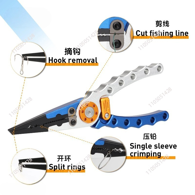 Aluminum Fishing Tackle Pliers - Fishing Hook Remover ulasan dan harga