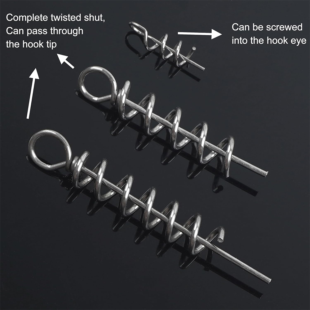 50Pcs Spring Twist Lock Fishin - Fishing Hook Box ulasan dan harga