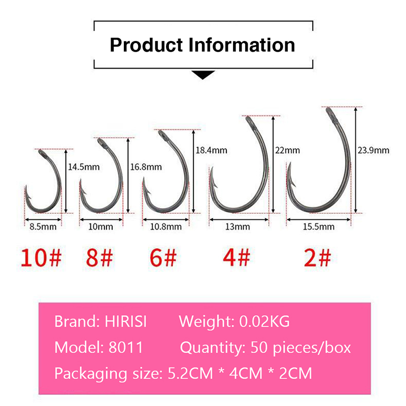 {YY30} Hirisi 50 Pcs Boxed Hoo - Fishing Hook Box ulasan dan harga