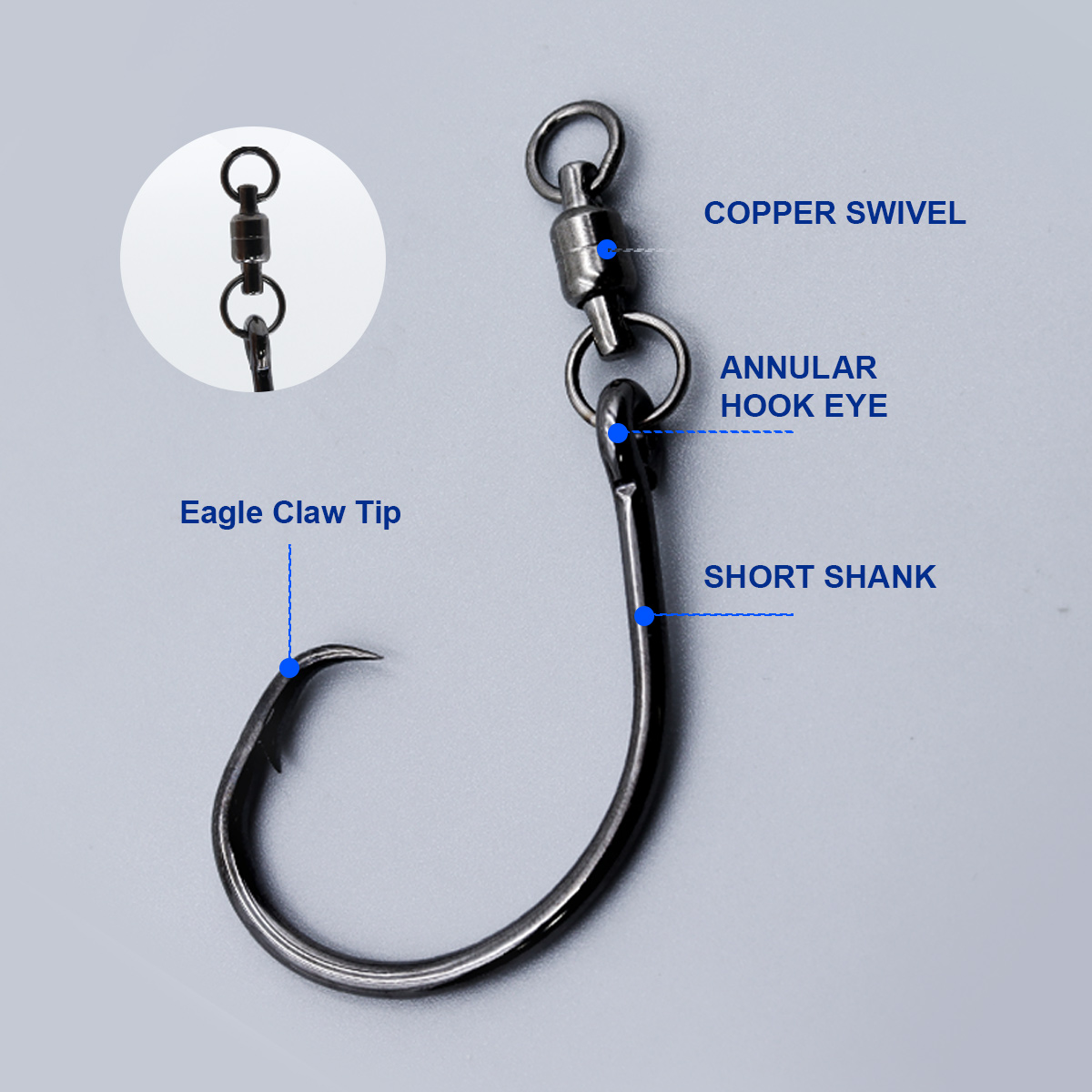 ZYZHE 3/6/9pcs Circle Hooks Wi - Fishing Hook Circle ulasan dan harga