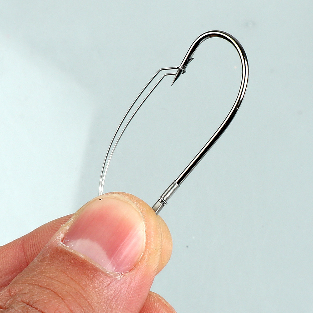 10Pcs/box Fishing Wacky Weedle - Fishing Hook Weedless ulasan dan harga