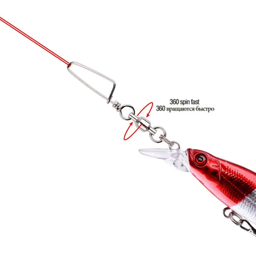 50pcs Fishing Ball Bearing Swi - Fishing Hook Box ulasan dan harga