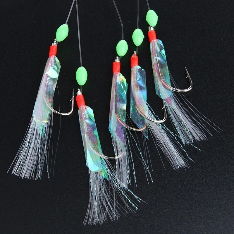 5 Pcs/Set Multi-Color Soft Sil - Fishing Hook Assortment ulasan dan harga